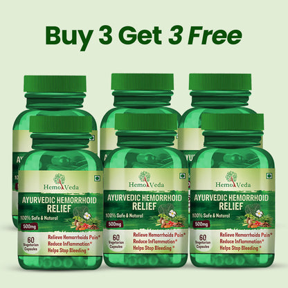 Hemoveda : Herbal Ayurvedic Hemorrhoids Relief Formula