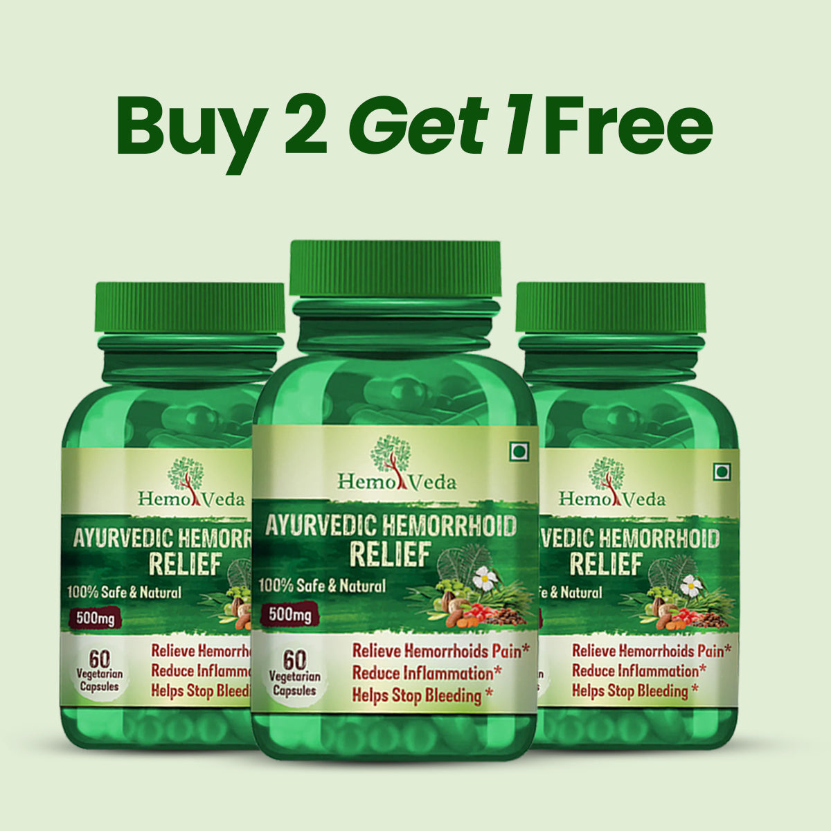Hemoveda : Herbal Ayurvedic Hemorrhoids Relief Formula
